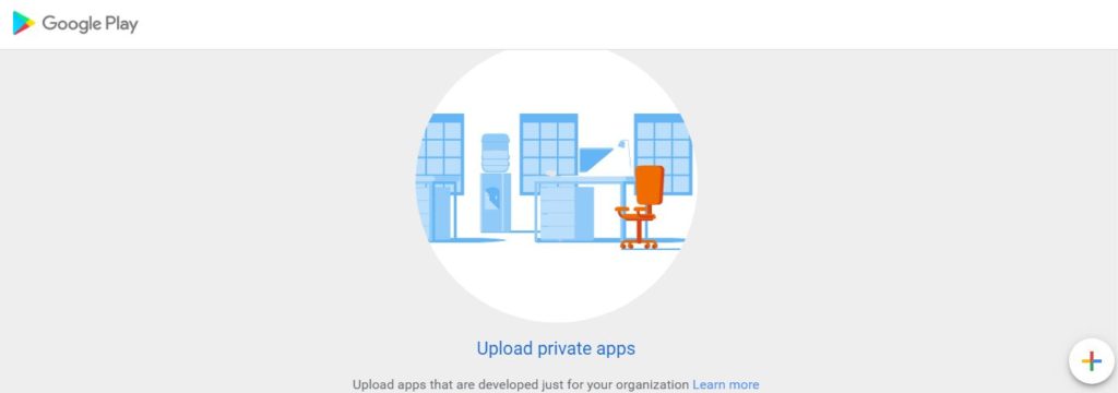 upload private apps