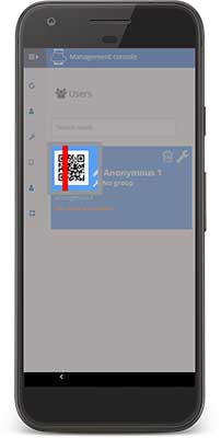 scan QR code