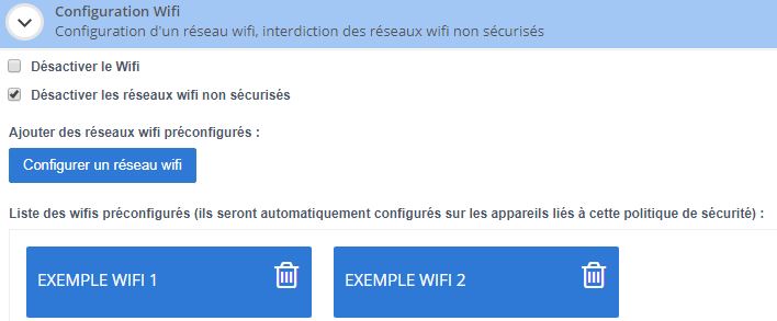 gestion wifi