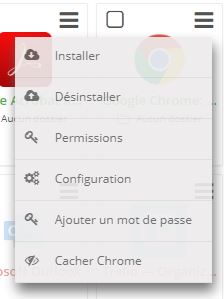 cacher chrome