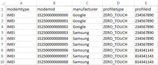 importer configuration