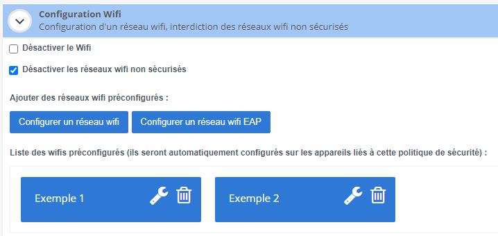 réseaux wifi gestion wifi