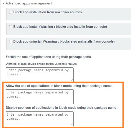 Enable lock task mode