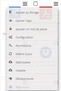 cacher app Enable lock task mode