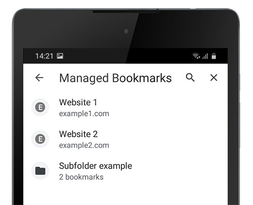 managed bookmarks