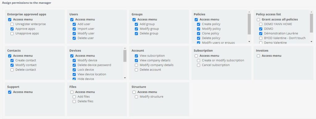 permissions managers