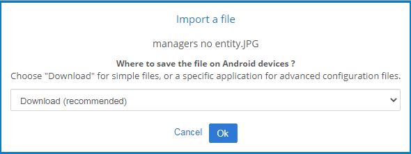 IMPORT FILE share files