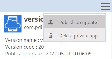 publish update publish an update