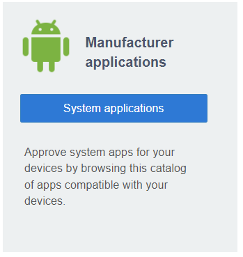 quick start to add manufacturer apps 