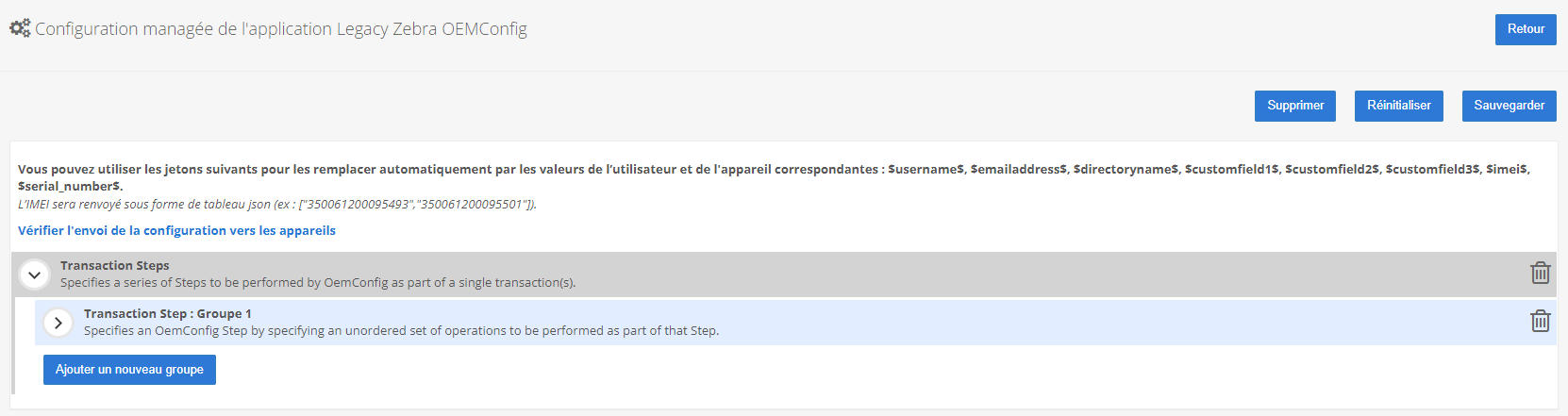 legacy 3 configuration zebra