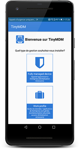 configurer un profil de travail