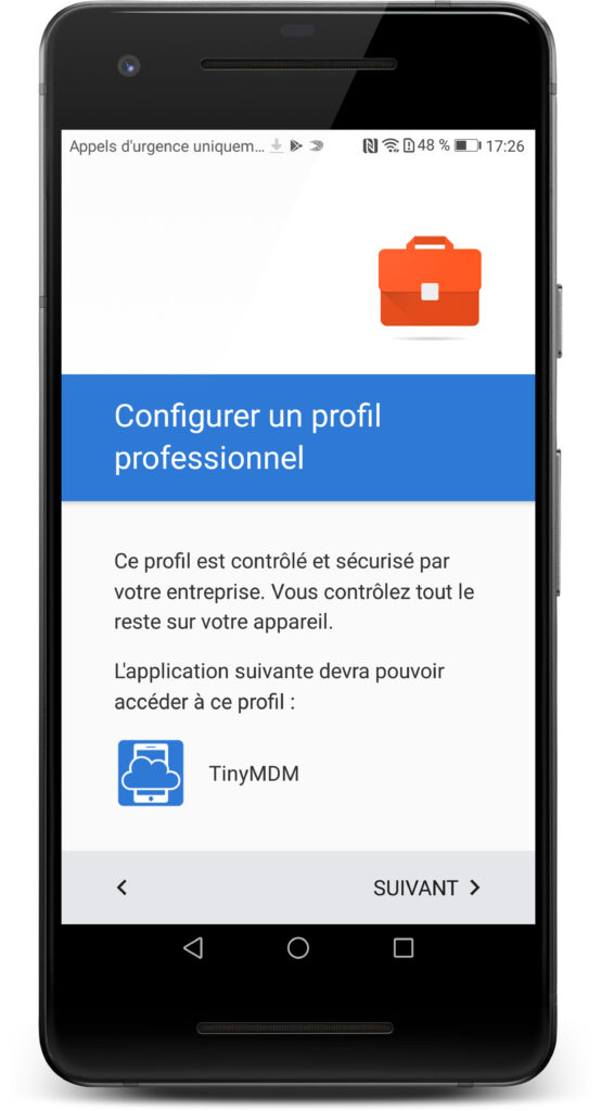 configurer un profil de travail