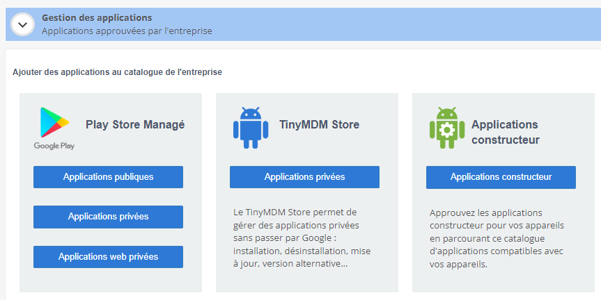 applications publiques