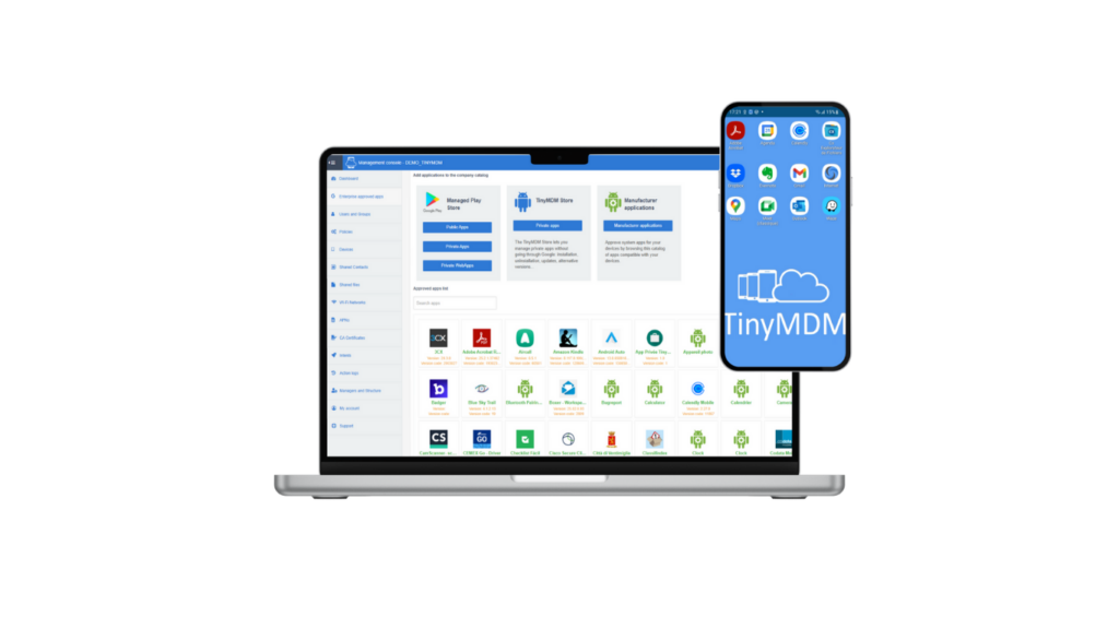 Kiosk mode management on Android devices - TinyMDM