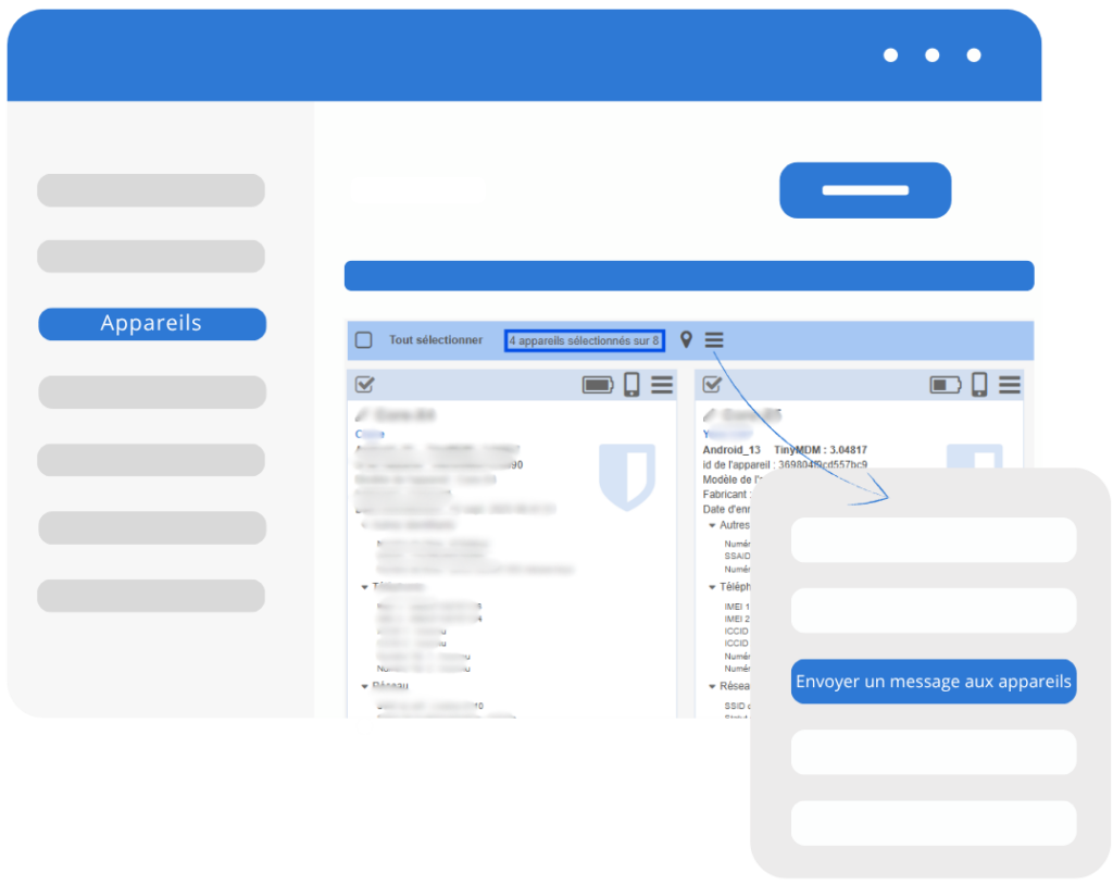 Envoyer un message à plusieurs appareil