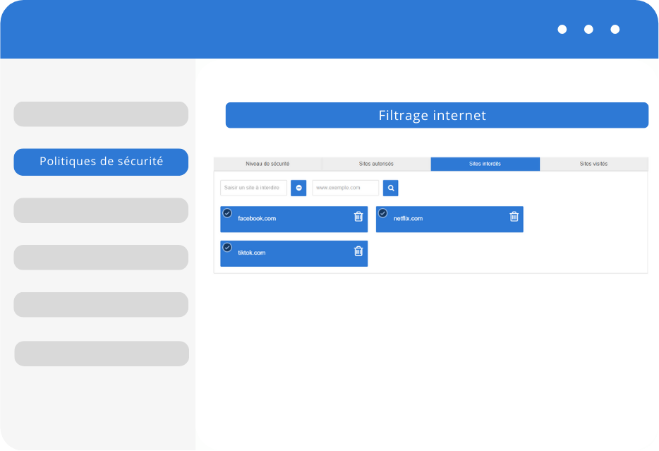 liste blanche ou liste noire d'applications
