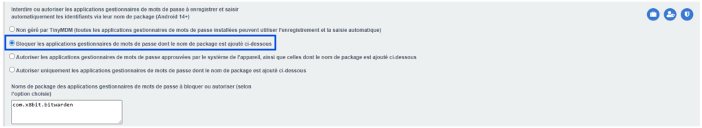gestionnaire de mots de passe bloqué