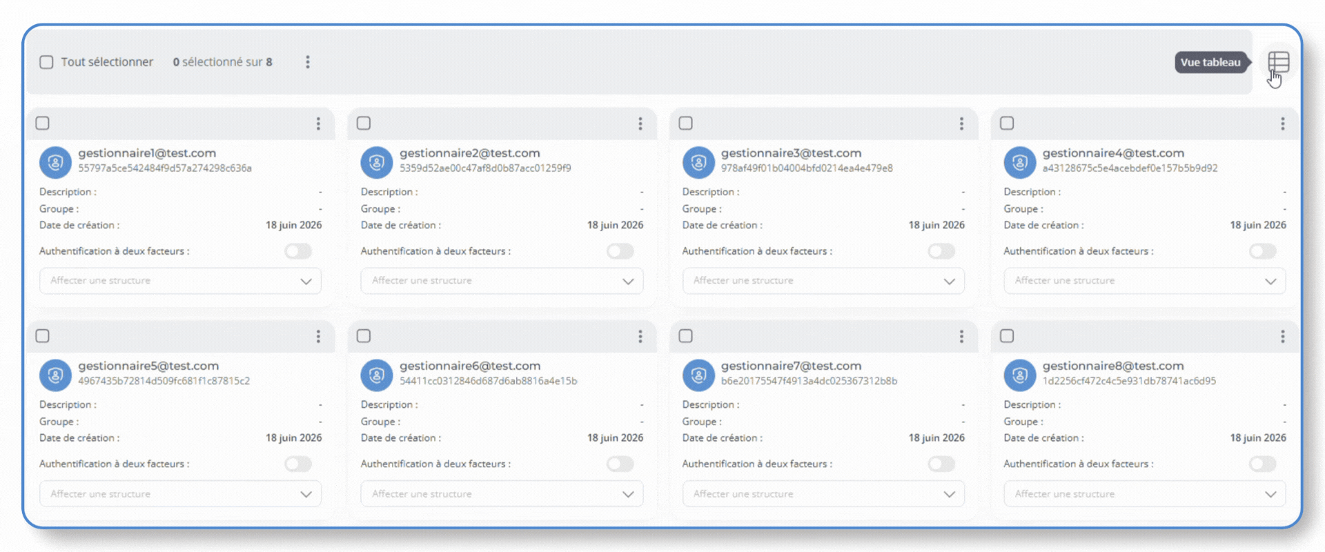vue tableau vue liste gestionnaires newsletter juin 2026