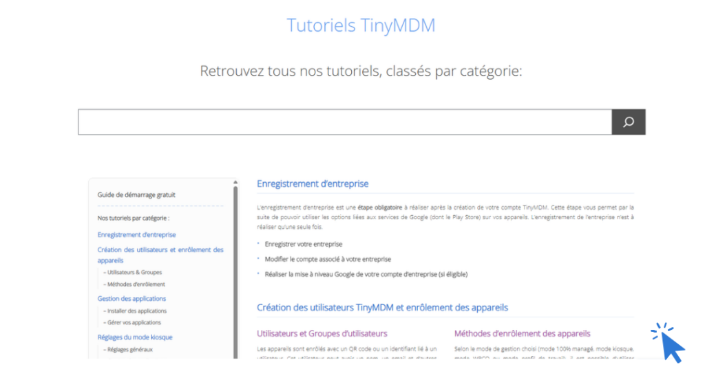 page tutos