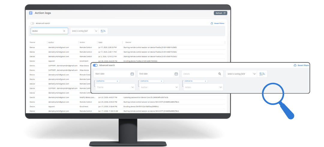 new action logs tab newsletter july 26